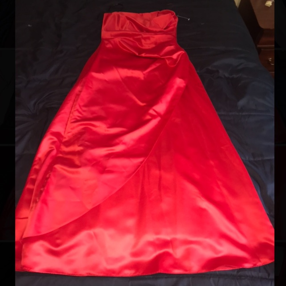 NWT Sexy Red Strapless Formal by Night Scene 13/14